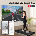 thumbnail image 4 of Upgraded Walking Pad 2 in 1 Under Desk Treadmill, Running Jogging Machine with Remote Control for Home Office, Lightweight Portable Desk Treadmill Installation Free, 4 of 6