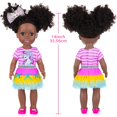 thumbnail image 3 of Doll Ecore Fun Black de 14 pulgadas con ropa y accesorios para niñas, 3 of 8