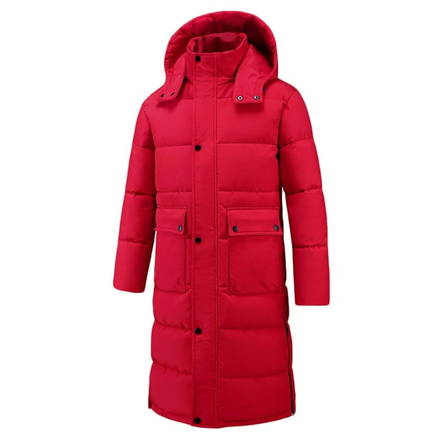 KIHOUT Manteau Matelassé à Capuche Unisexe - Veste Isolée à Manches Longues avec Multiples Poches pour Protection contre le Froid Extrême