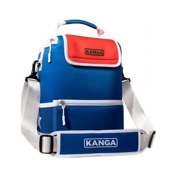 Kanga 8075611 12 Can Soft Sided Cooler, Blue & Red