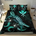 thumbnail image 2 of Hawaii Polynesian Bedding Set - Turtle With Blooming Hibiscus Turquoise, 2 of 6