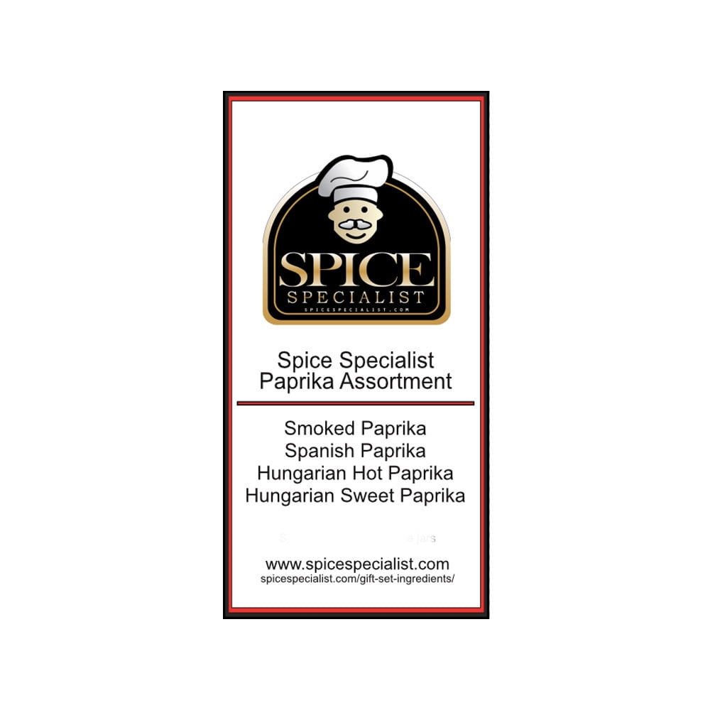 Paprika Assortment Gift Set - 4 Seasonings Included - Weight Varies by Spice