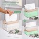 thumbnail image 4 of Cubierta de plástico para caja de pañuelos YONGSHENG con tapa de madera tamaño pequeño 6,85 x 4,96 x 4,49, 4 of 5