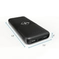 thumbnail image 6 of Pocket Juice Wireless Pro, 10,000mAh Portable Power Bank with Wireless Charging, USB, and Built-in Lightning and USB-C Cables, Black, 6 of 7
