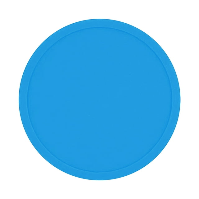Round Silicone Coaster for Hot/Cold Drinks, Non-Slip Cup Mat with Raised Edge - Heat-Resistant & Durable (12cm Diameter)