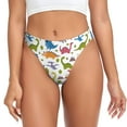 thumbnail image 1 of Balery Cute Dinosaur Tangas de Algodón para Mujer con Estampado – Ropa Interior Sexy, Transpirable, G-string-X-Small, 1 of 6