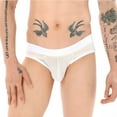 thumbnail image 4 of Vedolay Underpants For Men Cotton Mens Fashion Underpants Ride Up Briefs Underwear Big And Tall Men,White 4XL, 4 of 5