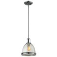 thumbnail image 3 of Z-Lite 719MP-CH 1-Light Mini Pendant with Chrome Finish and Clear Seedy Shade, 3 of 3