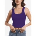thumbnail image 3 of Womens Tank Tops Scoop Neck Sleeveless Top Casual Basic Slim Fitted Knit Cami Tee Shirts, 3 of 6