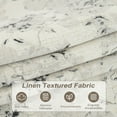 thumbnail image 2 of DriftAway Floral Pencil Sketch Lined Thermal Insulated Window Curtain Valance Rod Pocket 52 Inch 18 Inch Plus 2 Inch Header Linen Gray Soft White 1 Pack, 2 of 8