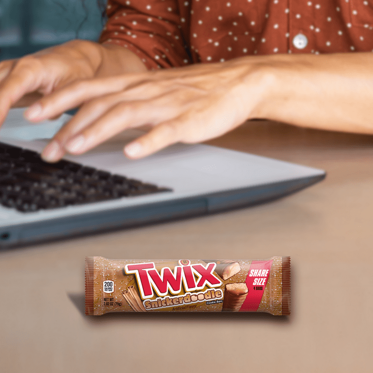 Twix Snickerdoodle Cookie Chocolate Candy Bars, Share Size - 2.82