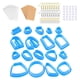 thumbnail image 2 of Manualidad para cortar pendientes con tarjetas, ganchos y anillos de salto para hornear. Azul 118 piezas, 2 of 8