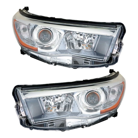 SEBLAFF Headlights Assembly Pair Replacement for 2014 2015 2016 Highlander Projector Headlamp Left and Right Side