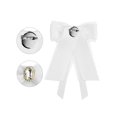 thumbnail image 3 of INSPIRE CHIC Lace Bow Tie Brooches for Women Fashion Brooch Pins Pre-Tied Shirt Neck Tie White One Size, 3 of 4