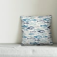 thumbnail image 2 of Creative Products School of Blue Fish 18x18 Indoor / Outdoor Pillow, 2 of 2