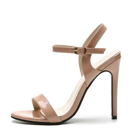 

HHH 2024 Summer New Style Women s Shoes Peep Toe Buckle Stiletto Heel High Heels Women s Sandals