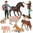 thumbnail image 3 of Simulation Poultry Animal Model Set Diy Farm Animal Action Figures Plant Scene Fence Model Toys For Birthday Gifts, 3 of 6