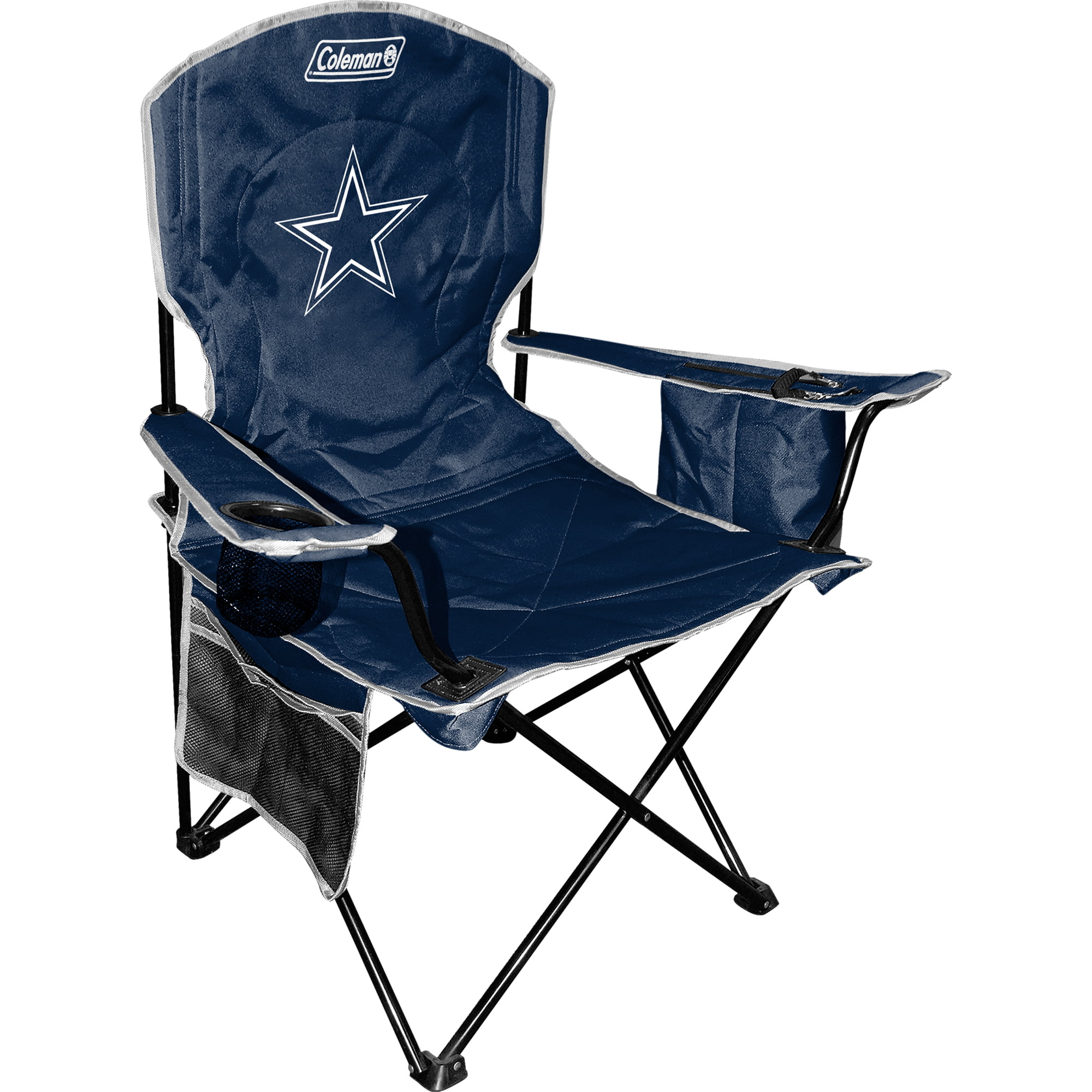Coleman Quad Chair with 4 to 6Can Cooler, Dallas Cowboys