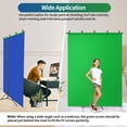 thumbnail image 3 of Blue Green Screen Backdrop Kit, HEMMOTOP 2-in-1 6.5x5 ft Green Screen Stand for Streaming,Blue Greenscreen Background with Adjustable Photo Backdrop Stand, 3 of 8