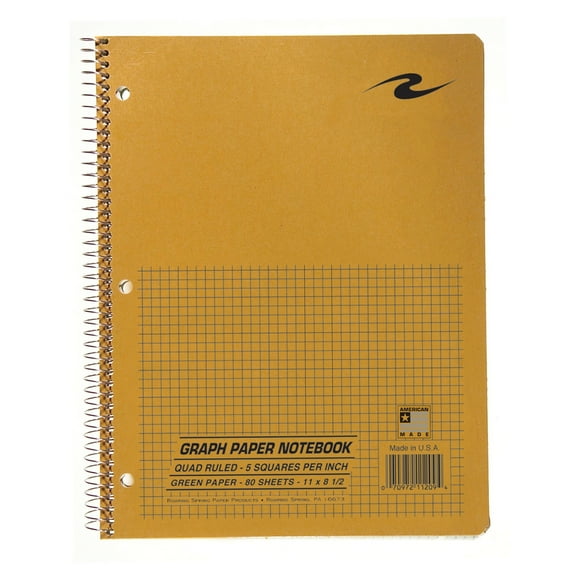Graph Paper Spiral Notebook