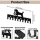 thumbnail image 2 of Perchero de pared de metal con correa para perro, 25 x 12 cm, 10 ganchos decorativos con forma de pata, color negro, 2 of 9
