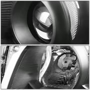 DNA Motoring HL-OH-TRAV409-BK-CL1 For 2009 to 2012 Toyota Rav4 XA30 Pair Projector Headlight Black Housing Clear Corner Headlamps