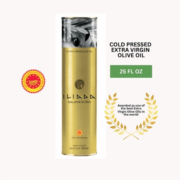Iliada Kalamata PDO Extra Virgin Olive Oil, First Cold Press, 25 oz