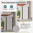 thumbnail image 6 of YIYADO Outdoor Storage Shed, Side Door Design, Single Door with Hinge, Color Steel Plate, Ventilation, Suitable for Various Occasions, 6 of 6