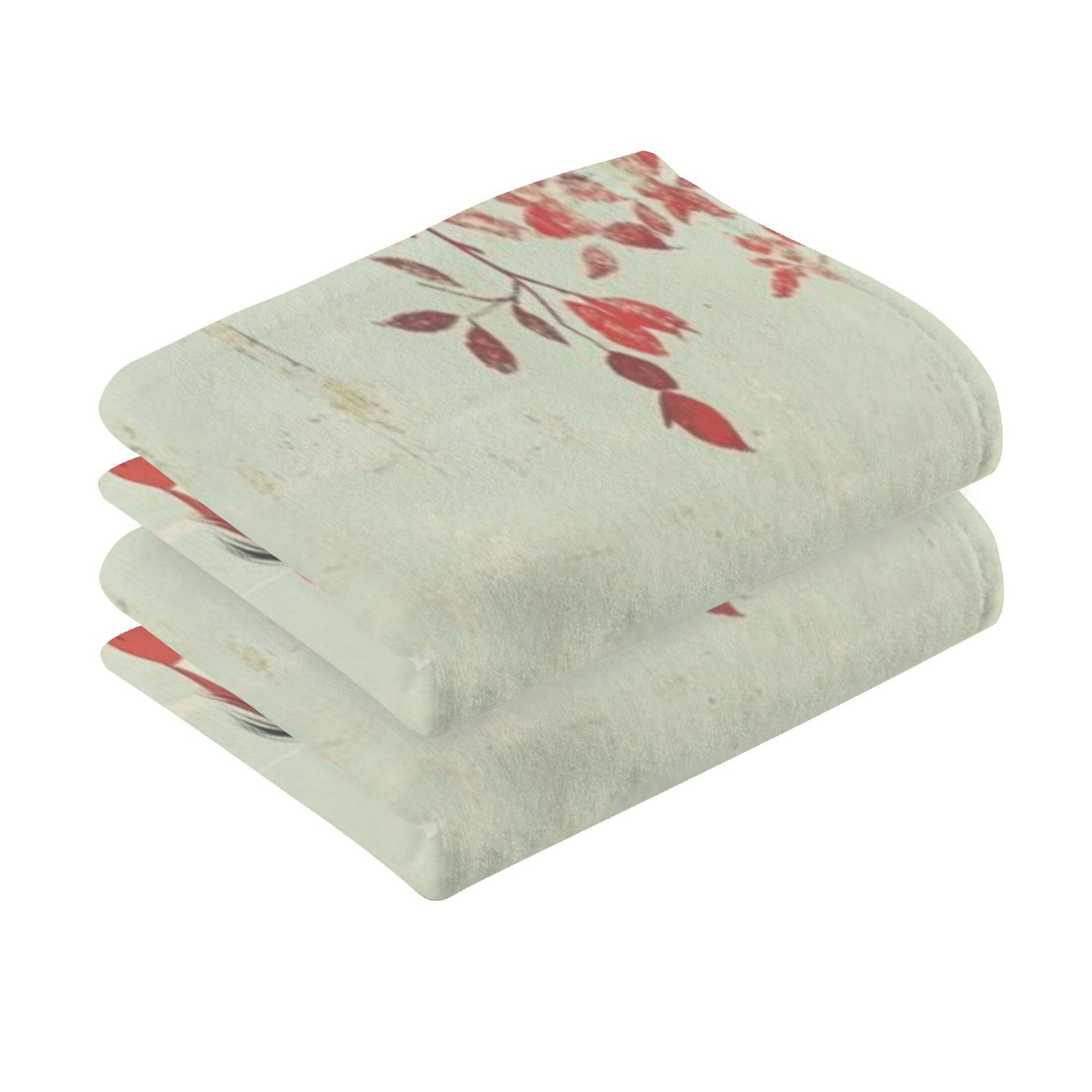 Cotton Towel Two-Piece 16x28 Inch One Sizex2 Face Towel Set Towel Set Cotton Hand Bath Towel Bathroom Beach Black Tailed Horse