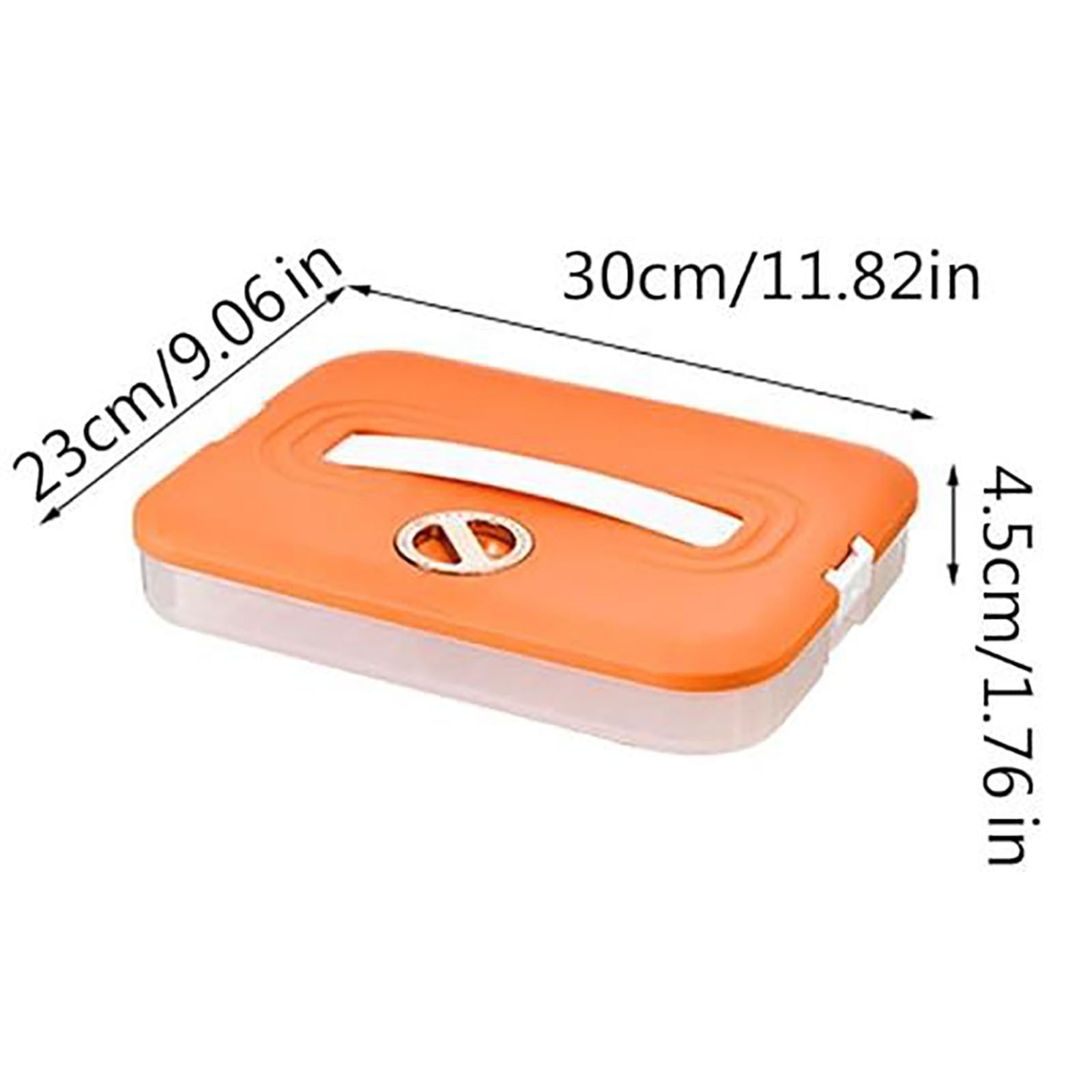 THLKIF Food Storage Containers with Lids, Plastic Airtight Cookie Containers, Stackable Cookie and Dumpling Storage Box, Carrier for Pantry Organization