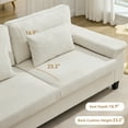 thumbnail image 2 of 79" Modern Deep Seat Sofa for Living Room with Adjustable Armrests & USB/Type-C Charging Ports ,3-Seater Loveseat for Apartment, Home Office, 2 of 8
