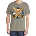 thumbnail image 2 of Wild Bobby, Surf Paradise Surfing Board, Garment-Dyed Washed Look Short Sleeve Tees, Sand, Medium, 2 of 3