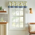 thumbnail image 3 of Martha Stewart Lemons 3 Piece Valance & Tier Set, Multicolor, Rod Pocket, Light Filtering, Indoor, Adult, 60" x 14", 3 of 6
