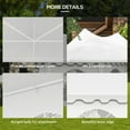 thumbnail image 6 of Outsunny 22.3' x 16.4' White Event Outdoor Canopies, Portable, 6 of 9