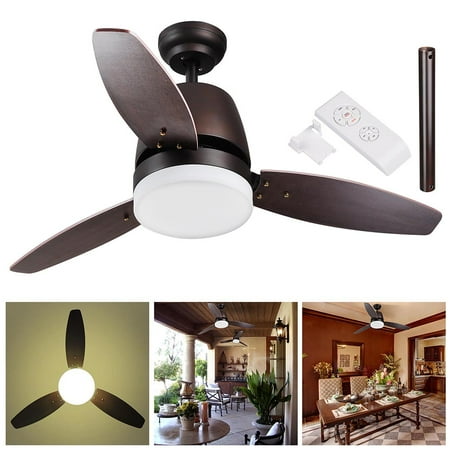 

Yescom 42 /52inches Bronze Ceiling Fan w/ Dimmable LED Light and Remote Control 3 Blades Indoor Room Home Decorate Maple