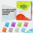 thumbnail image 7 of Enday Binder Dividers with Tabs for 3 Ring Binder, Quality School and Office Supplies Multicolor 6 Pack, 7 of 7