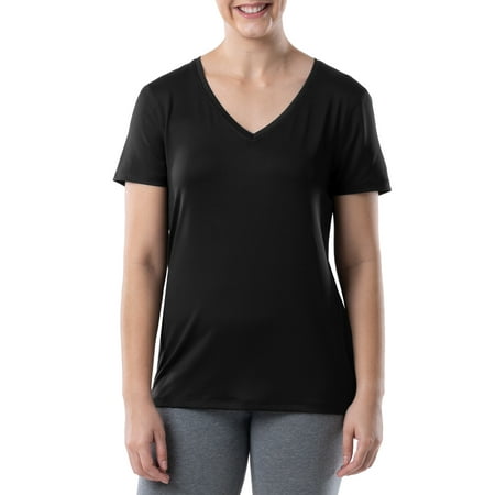 Athletic Works Women's Core Active Short Sleeve V-Neck T-Shirt
