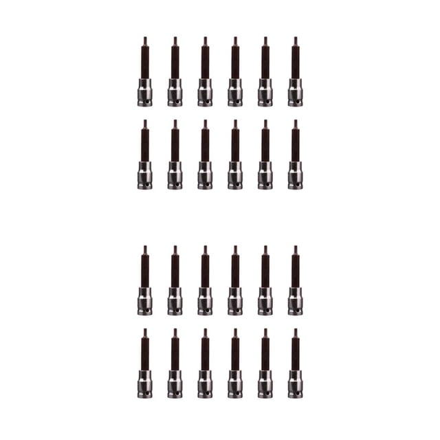 Llave de vaso Kenally 99mm adaptador de puntas de destornillador de trinquete hexagonal 2Conjunto 99 mm/H4/0.12 kg