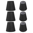 thumbnail image 4 of Lampshade Set of 6 Modern Simple Style Home Decor for Small E14 Bulbs Black-jc, 4 of 5
