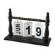 thumbnail image 1 of Calendario de escritorio Decoración diaria Reutilizable Regalo ideal Compacto con base de madera Práctico Negro, 1 of 9