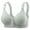 Green, variant on ZVNAΖH Womens Plus Size Front Closure Bra, Bras for Elderly Women, Adjustable Strap No Underwire Bra, Daily Wear Comfy Bras, Cup 36/80-46/105