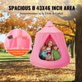 thumbnail image 4 of VEVOR Hanging Tree Tent, 330 LBS Capacity Hanging Tent Swing for Indoor and Outdoor Hammock Sensory Swing Chair w/LED Lights String, Inflatable Base, Ceiling Swing Pod Play Tent for Kids & Adults, 4 of 9
