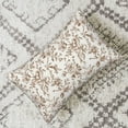 thumbnail image 4 of Brown Floral Pillow Covers 12x20 Set of 2 Brown and Cream Chinoiserie Floral Decorative Throw Pillows Vintage Rustic Toile Flower Pillowcase Outdoor Decor Linen Cushion Covers for Couch Sofa, 4 of 7