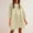 Beige, variant on USSUMA Womens Summer Dresses Women'S Casual Dresses 3/4 Sleeved Crew Neck Casual Solid Color Maxi Dress Vintage Dress Fashion Dresses Work Sales Beige Dress Size-L