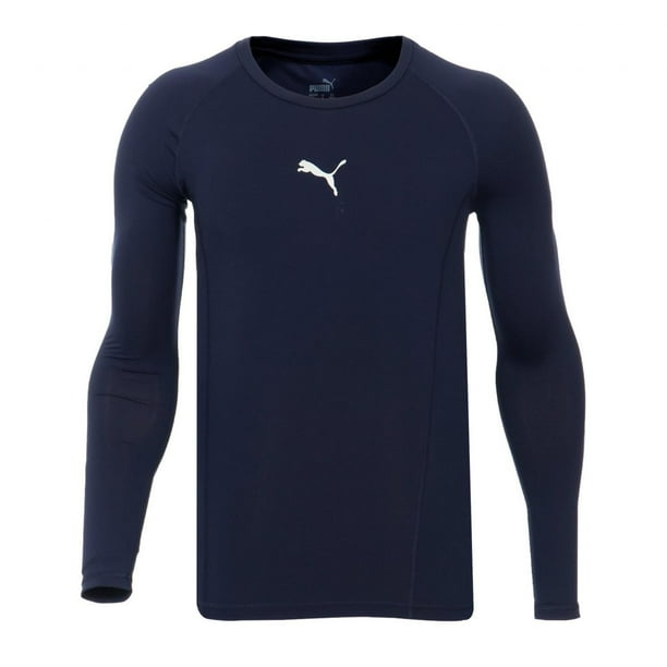 Playera Puma JSY. Liga Baselayer para Hombre 655920-20 azul marino XL