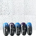 thumbnail image 5 of Jademall 12 Sheets Nail Art Stickers, 3D Self-Adhesive Gold Silver Sun Nail Stickers Nail Decals Nail Art Supplies Designs Star Moon Sun - Stars and Moon, 5 of 5