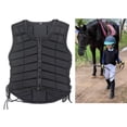 thumbnail image 4 of Chaleco protector de cuerpo para montar de seguridad ecuestre para hombres y mujeres negro METRO Cola Chaleco ecuestre, 4 of 8