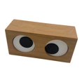 thumbnail image 4 of Reloj con ojos giratorios, de tiempo, mesita de noche para dormitorio, dormitorio, hogar, reloj de escritorio con ojos grandes para guarder Madera, 4 of 8