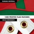 thumbnail image 4 of G128 Combo Pack: 6 Feet Tangle Free Spinning Flagpole (Silver) Morocco Moroccan Flag 3x5 ft Printed 150D Brass Grommets (Flag Included) Aluminum Flag Pole, 4 of 8
