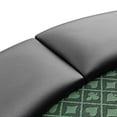 thumbnail image 5 of 96" Poker Table for Detachable Armrest Chip Tray Jumbo Cup Holders Speed Cloth Stainless Pedestal Base, 5 of 7